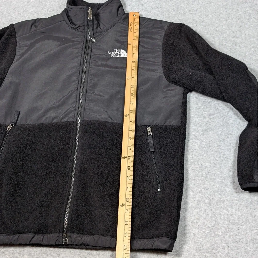 The North Face Fleece Jacket Boys XL Full Zip Black Polartec